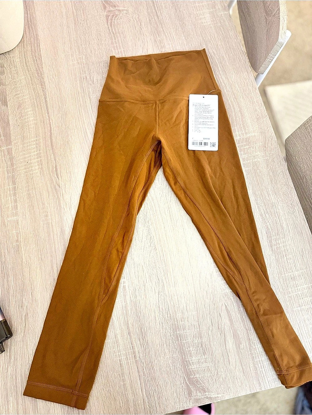 lululemon Align HR Crop 21" Brown Leggings Size 2 NWT